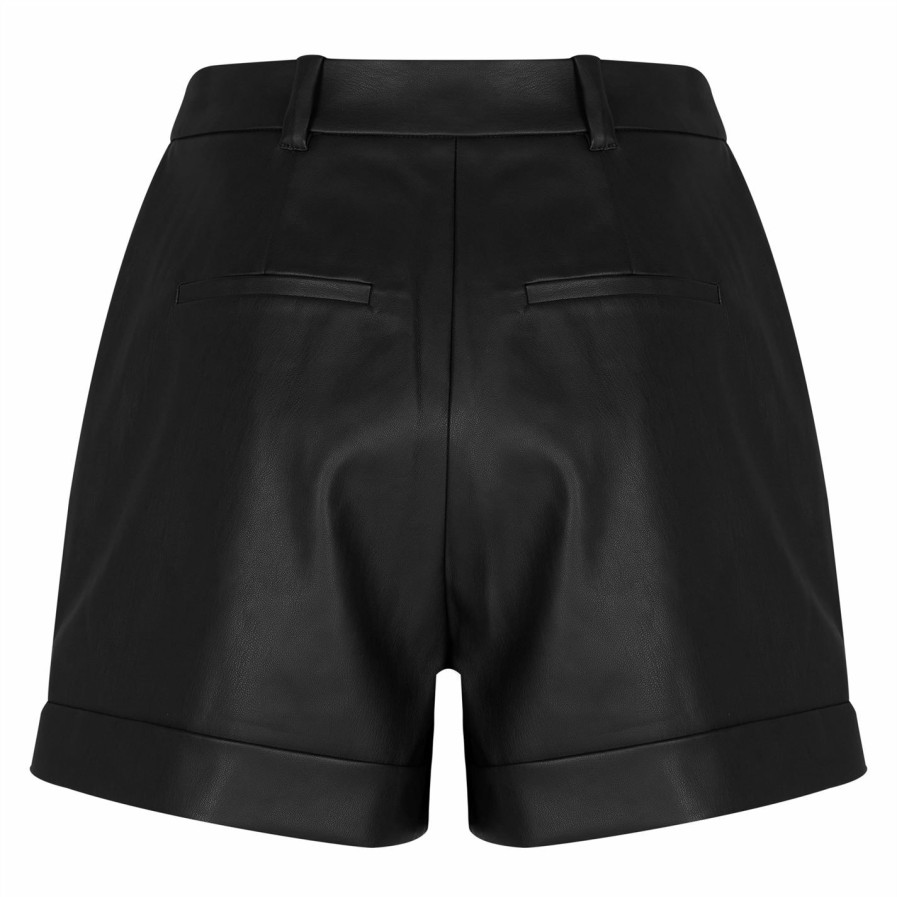 Men Ted Baker | Ted Baker Pawa Pu Shorts For Shorts Colour Black