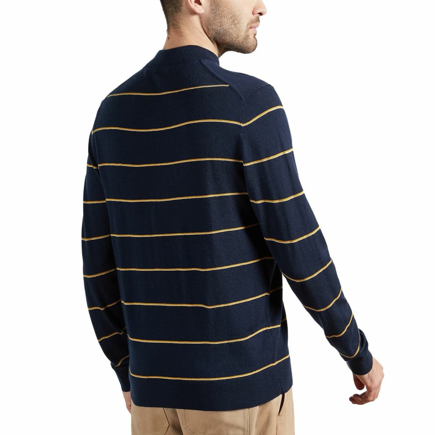 Men Ted Baker | Ted Baker Nocal Jumper For Big & Tall Knitwear Colour Navy