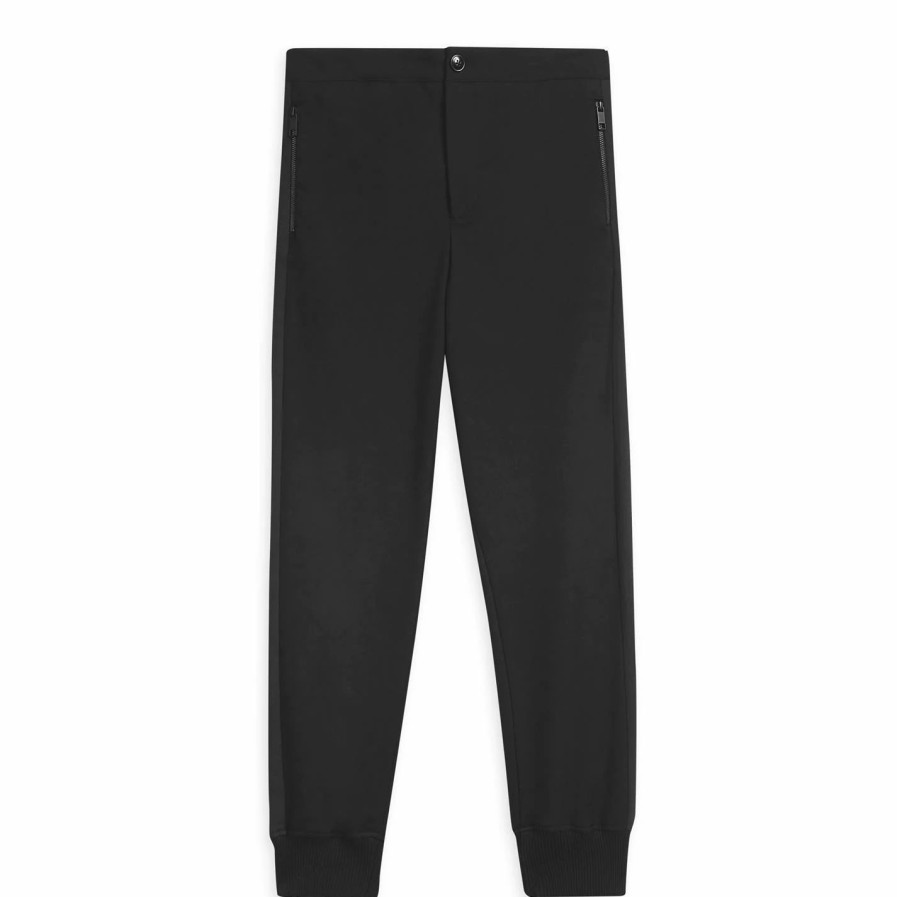 Men Ted Baker | Ted Baker Monn Joggers For Big & Tall Trousers Colour Black