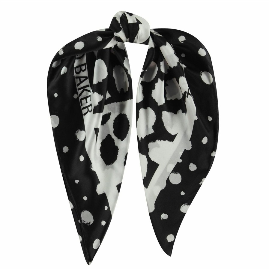 Accessories Ted Baker | Ted Baker Ted Baker Sedaka Bolt On Square Scarf Womens For Women'S Scarves Colour Black