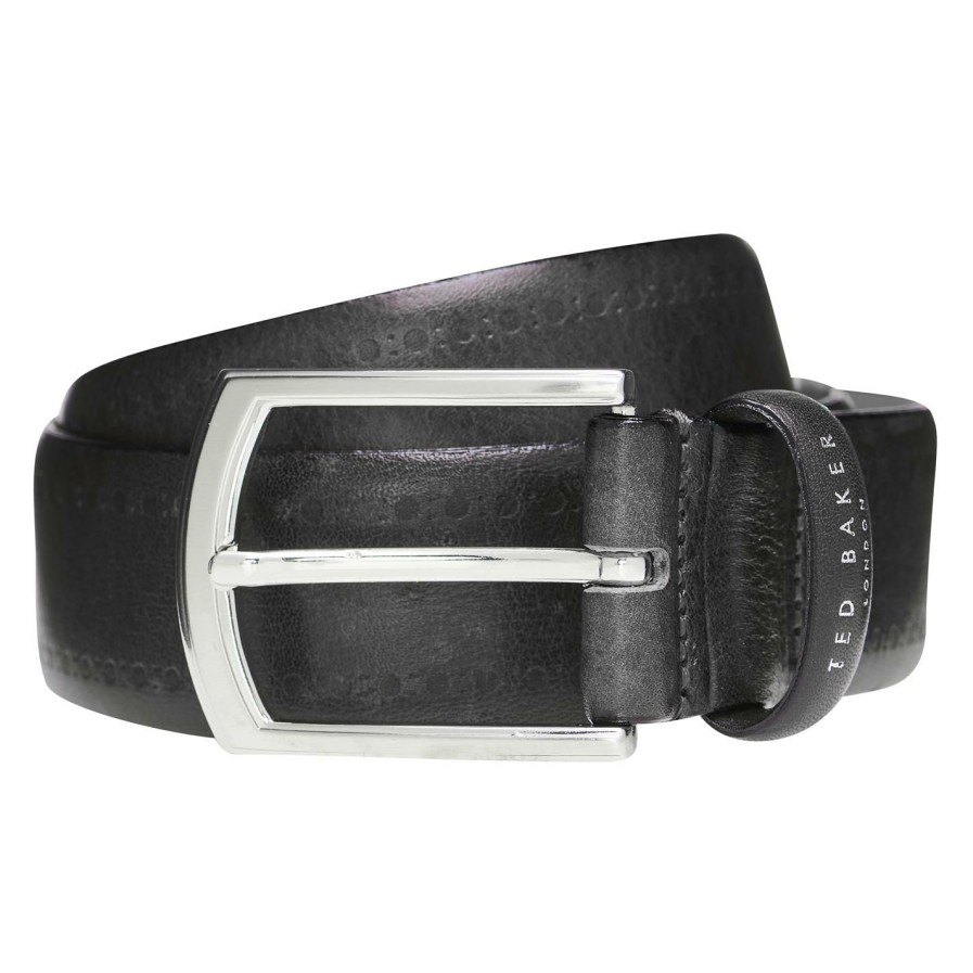 Accessories Ted Baker | Ted Baker Ted Baker Owl Belt Mens For Men'S Belts Colour Black