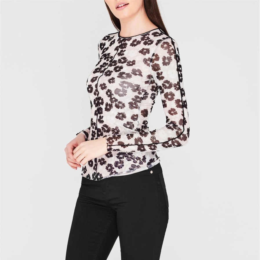 Women Ted Baker | Ted Baker Aubriiy Top For Tops Colour Grey