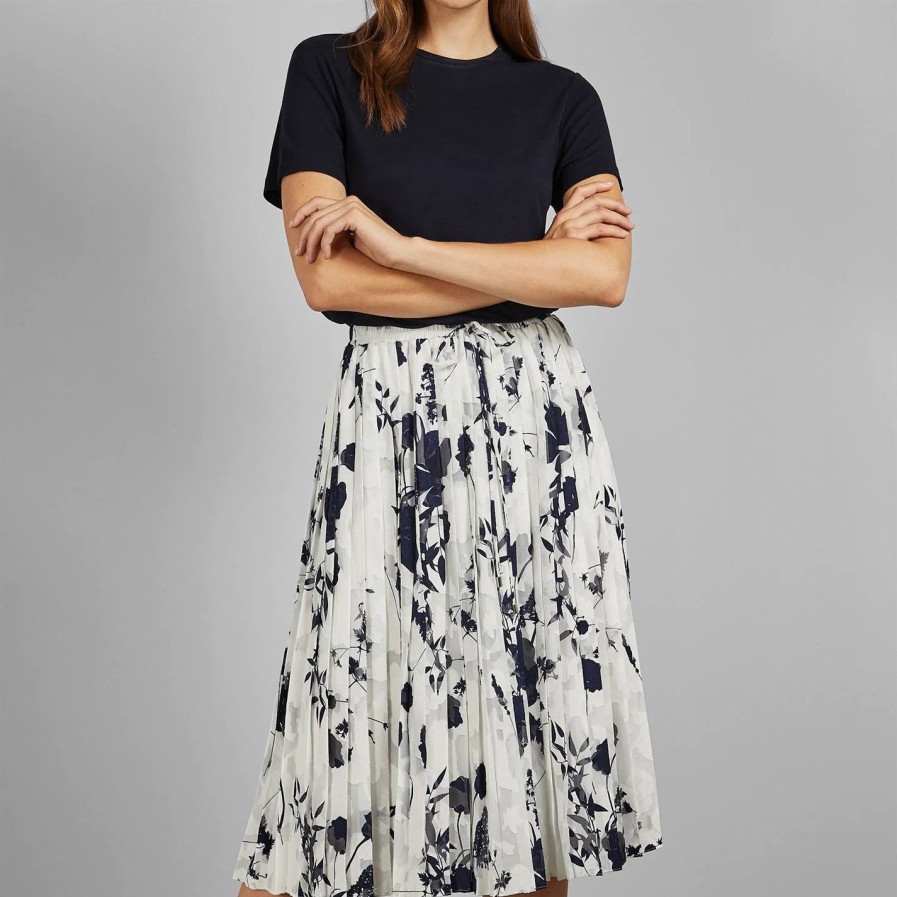 Women Ted Baker | Ted Baker Ted Baker Bezki Midi Dress Womens For Dresses Colour Navy