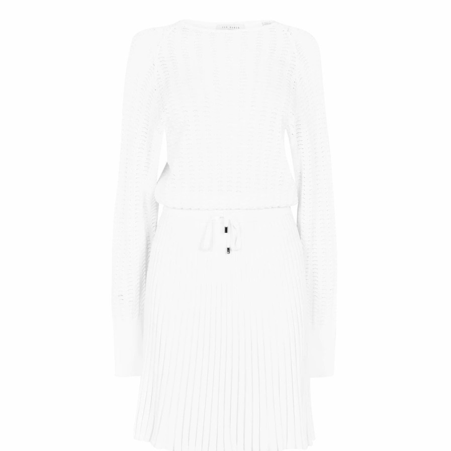 Women Ted Baker | Ted Baker Briyele Dress For Dresses Colour Ivory