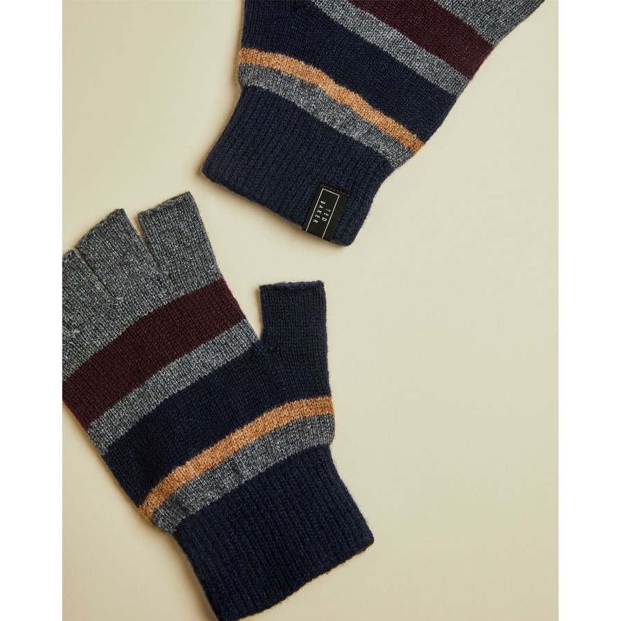 Accessories Ted Baker | Ted Baker Ted Baker Leeson Knitted Gloves Mens For Men'S Gloves Colour Dark Red