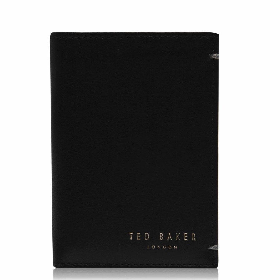 Accessories Ted Baker | Ted Baker Ted Baker Zacks Bi-Fold Card Holder For Men'S Accessories Colour Black