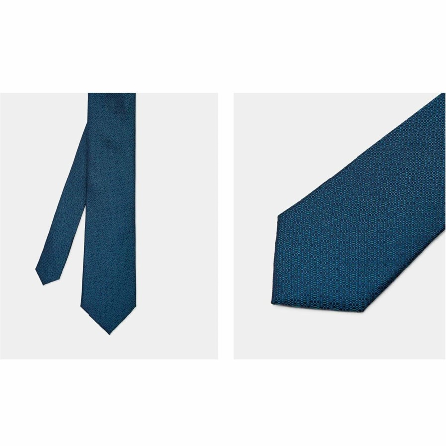 Accessories Ted Baker | Ted Baker Ted Baker Porting Silk Tie Mens For Ties Colour Teal Blue