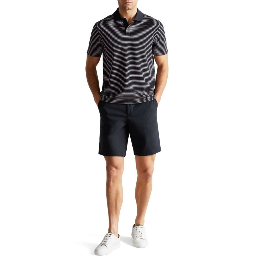 Men Ted Baker | Ted Baker Ashford Chino Shorts For Shorts Colour Dk Navy