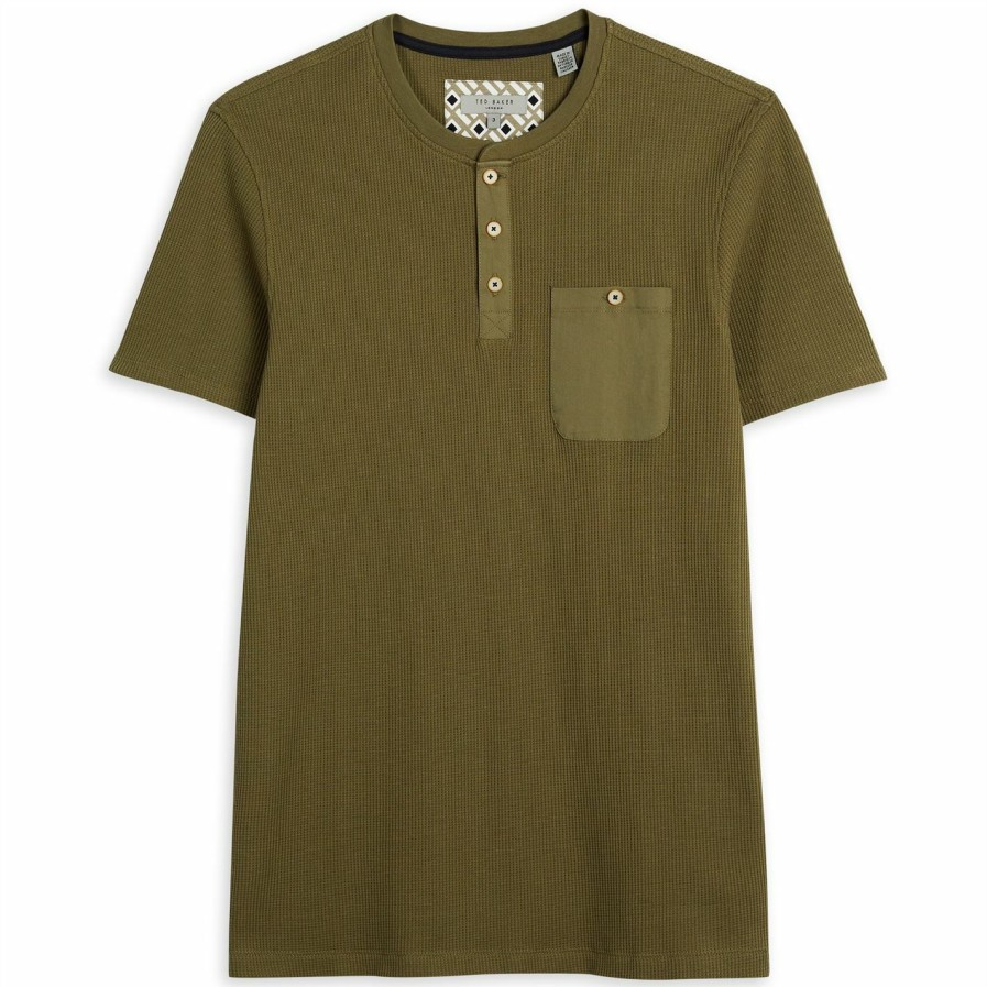 Men Ted Baker | Ted Baker Tekilla T Shirt For T-Shirts Colour Olive