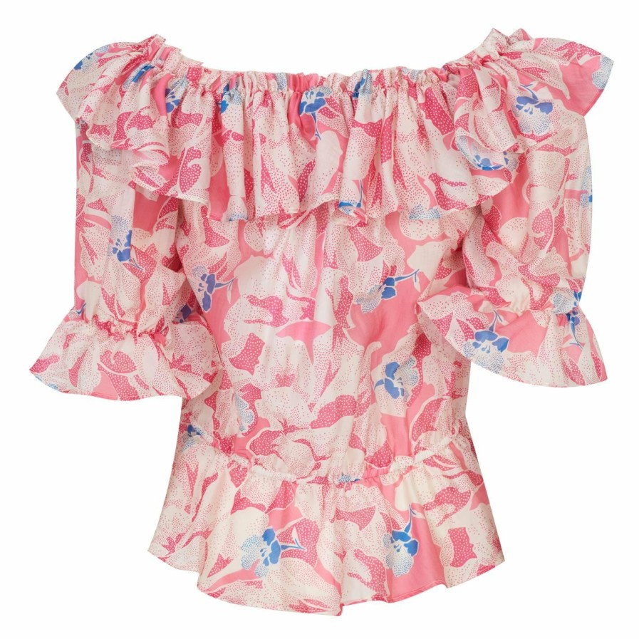 Women Ted Baker | Ted Baker Harina Blouse For Blouses & Shirts Colour Mid Pink