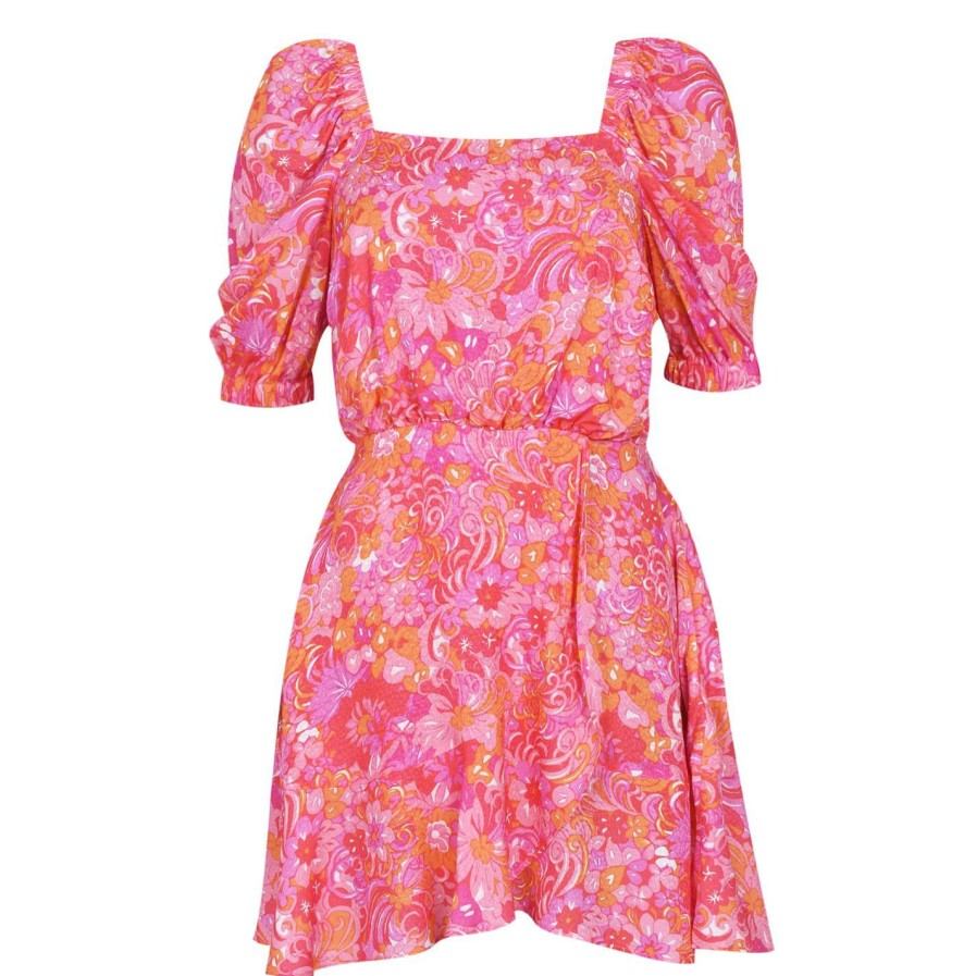 Women Ted Baker | Ted Baker Beth Dress For Dresses Colour Brt Pink