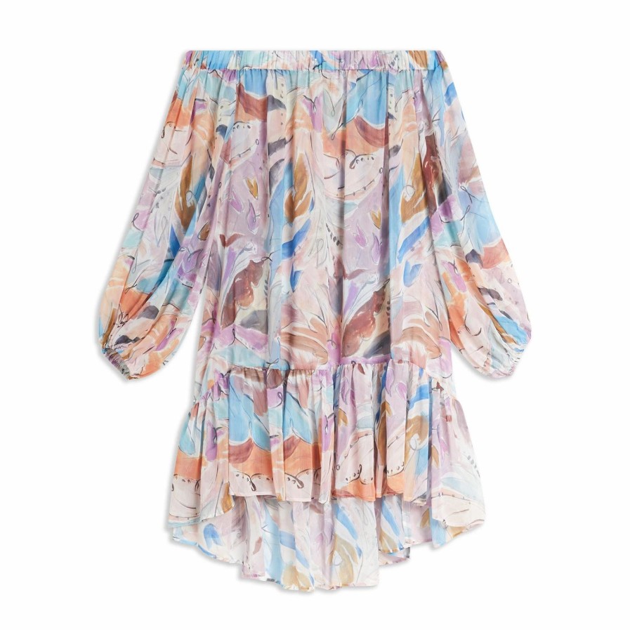 Women Ted Baker | Ted Baker Junyper Cover Up For Kaftans & Sarongs Colour Ivory