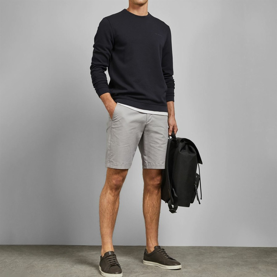 Men Ted Baker | Ted Baker Selshor Shorts For Shorts Colour Light Grey