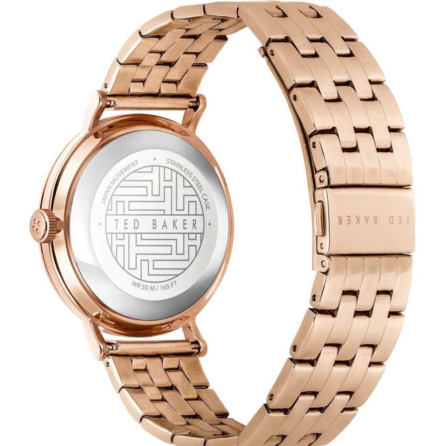 Accessories Ted Baker | Ted Baker Ted Baker Phylipa Peonia Watch Womens For Ladies' Watches Colour Rose Gold/White