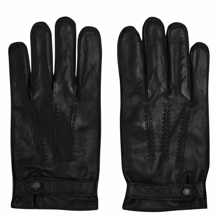 Accessories Ted Baker | Ted Baker Ted Baker Resit Leather Gloves Mens For Men'S Gloves Colour Black