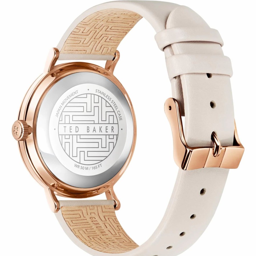 Accessories Ted Baker | Ted Baker Ted Baker Phylipa Moon Watch Womens For Ladies' Watches Colour White/Rose Gold