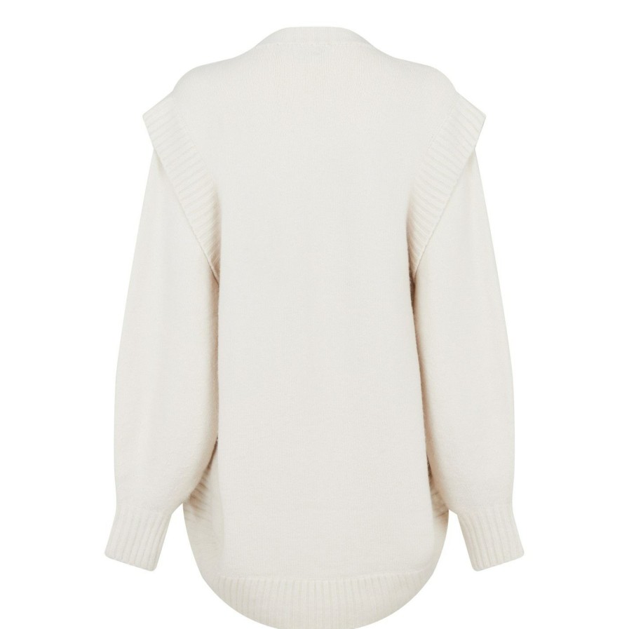 Women Ted Baker | Ted Baker Joplyin Cardigan For Knitwear Colour Natural