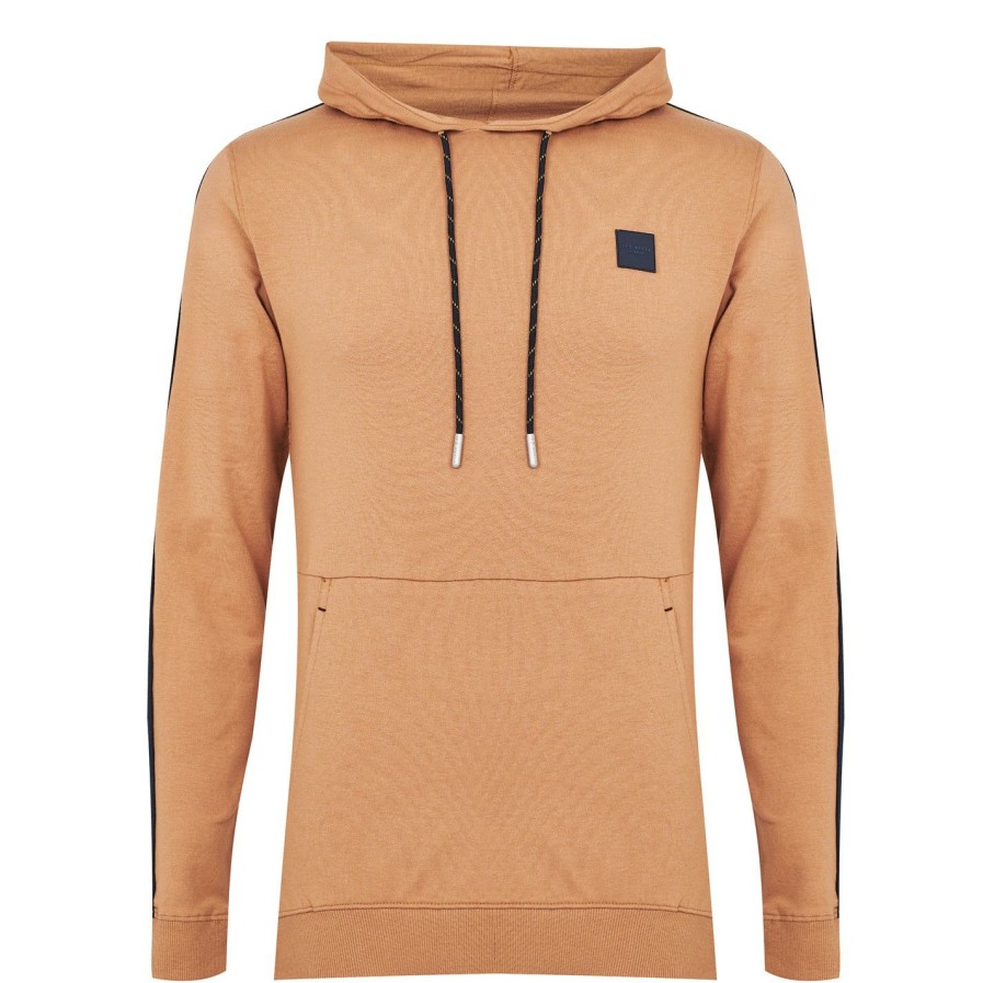 Men Ted Baker | Ted Baker French Terry Lounge Hoodie For Hoodies & Sweatshirts Colour Lion 251