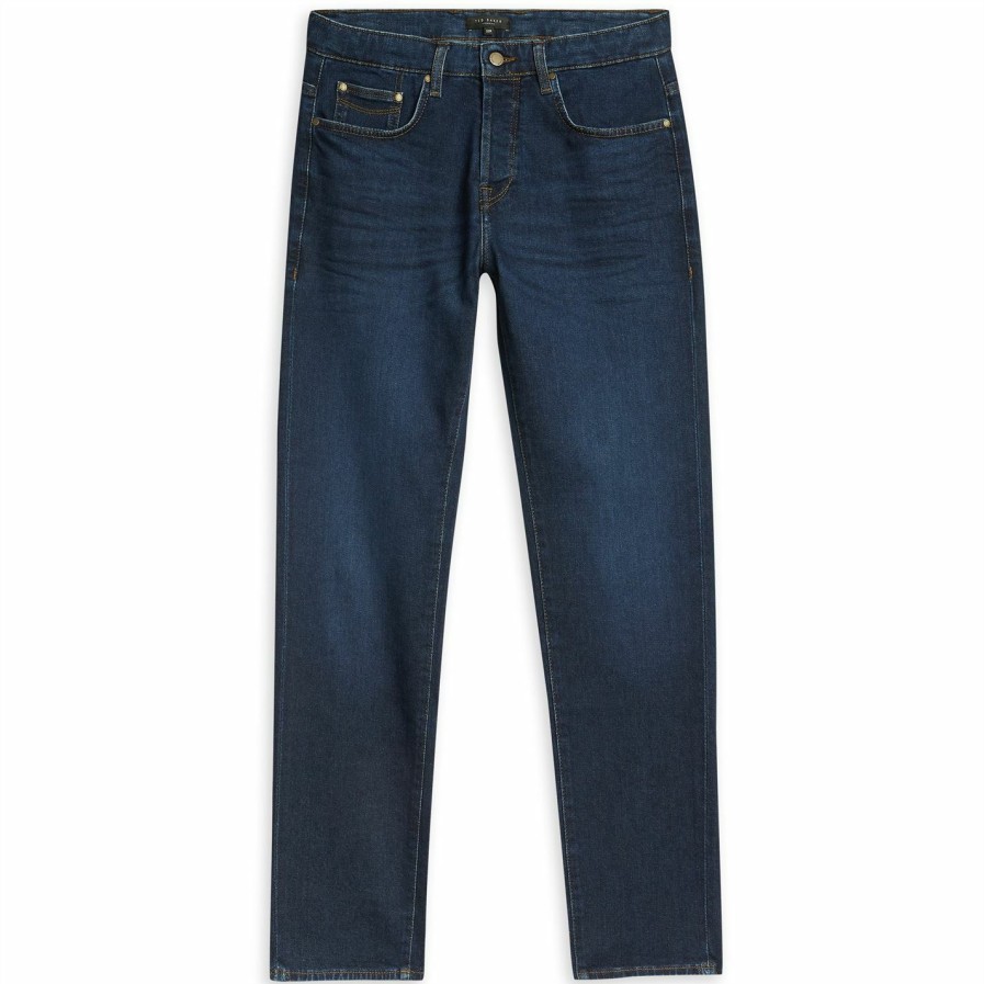 Women Ted Baker | Ted Baker Simay Straight Leg Jeans For Jeans Colour Blue