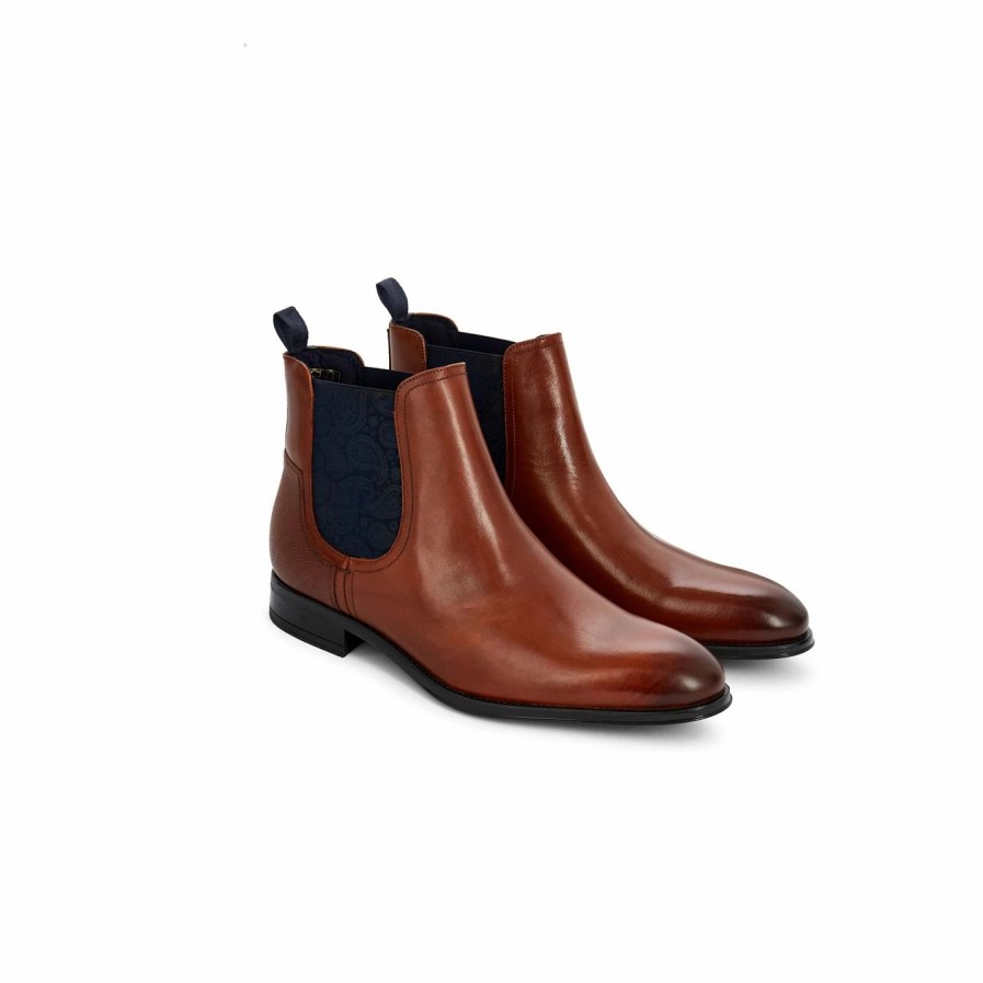 Shoes & Boots Ted Baker | Ted Baker Lowpezs Chelsea Boot For Men'S Boots Colour Tan