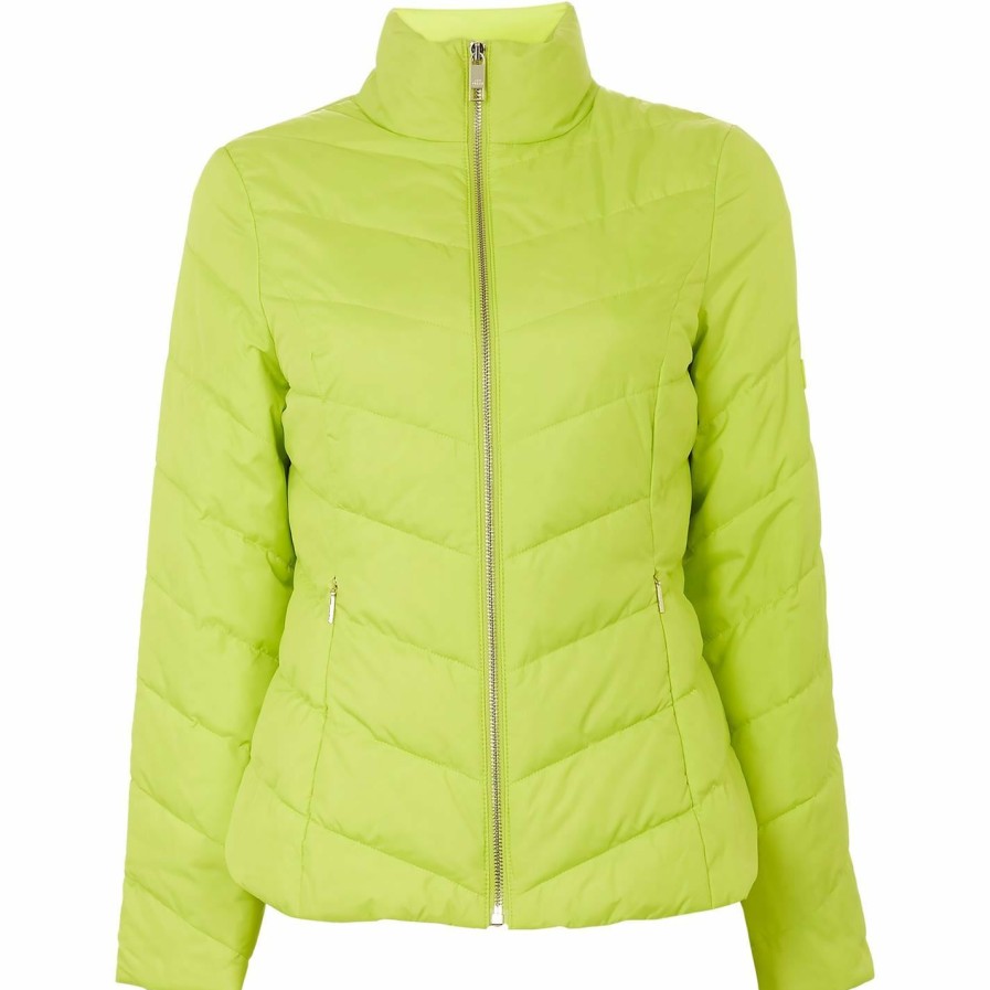 Women Ted Baker | Ted Baker Renika Jacket For Coats & Jackets Colour Yellow