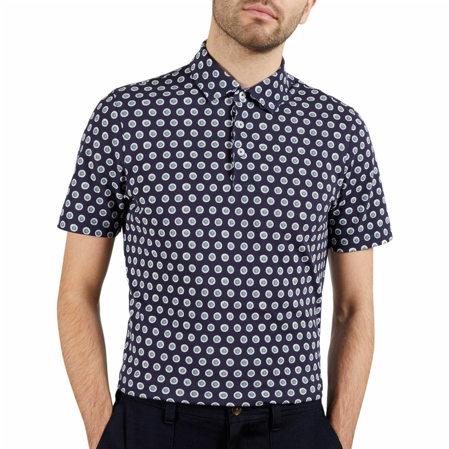 Men Ted Baker | Ted Baker Edaname Polo Shirt For Polo Shirts Colour Navy