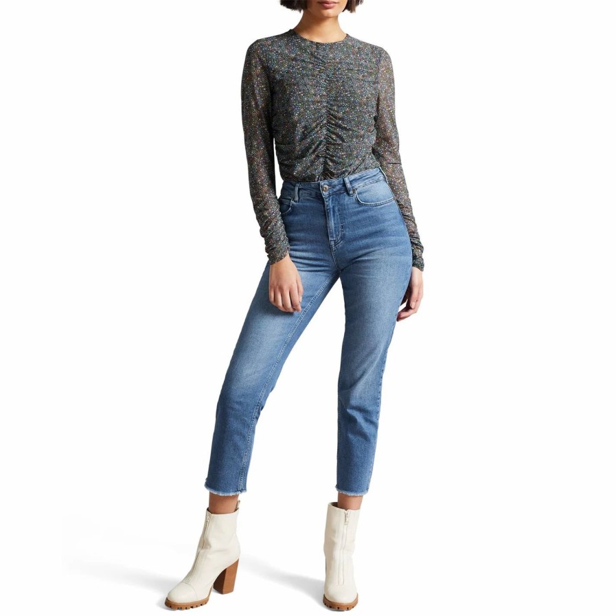 Women Ted Baker | Ted Baker Morgani Jeans For Jeans Colour Blue