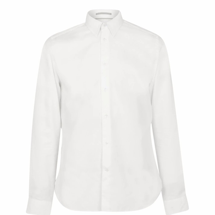 Men Ted Baker | Ted Baker Jorvic Shrt For Casual Shirts Colour White