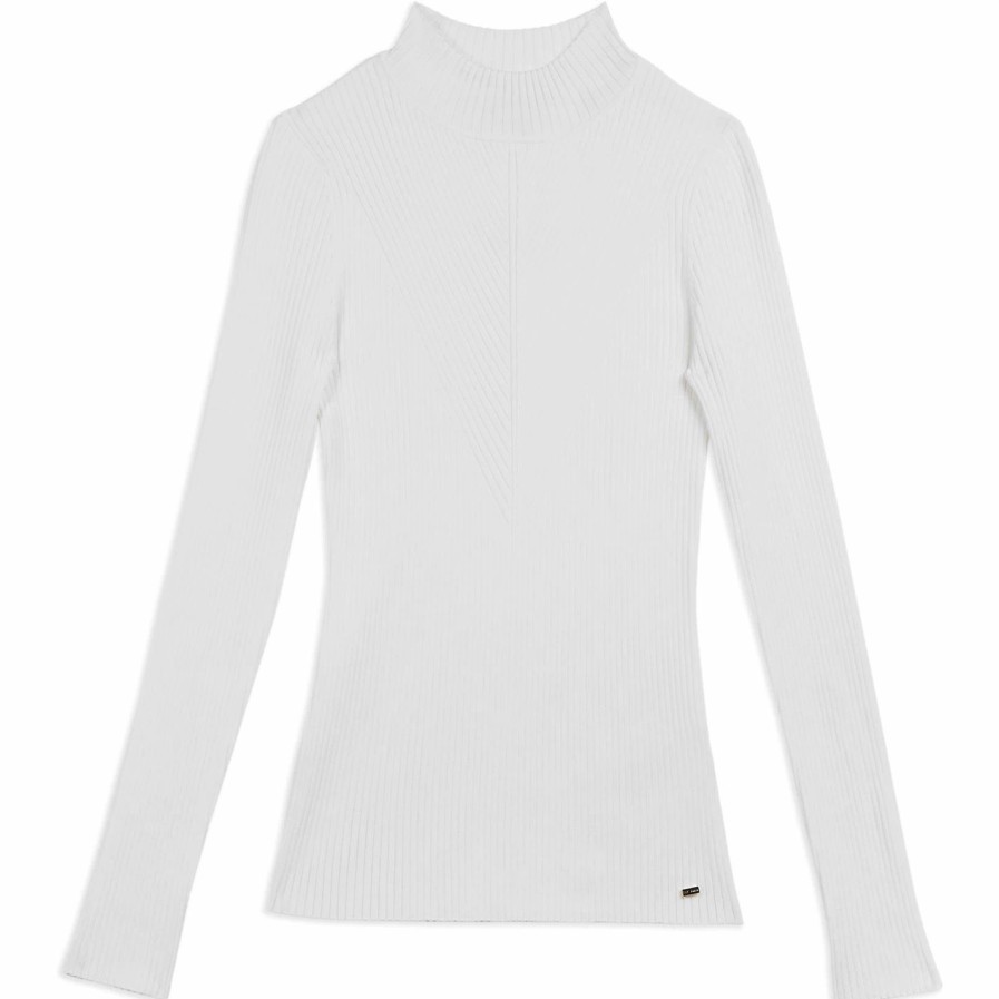 Women Ted Baker | Ted Baker Taralyn Jumper For Knitwear Colour White