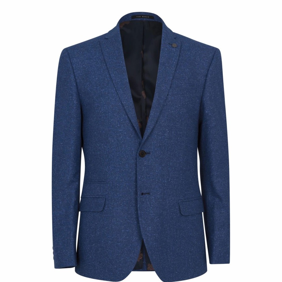 Men Ted Baker | Ted Baker Bonnie Suit Jacket For Suit Jackets & Blazers Colour Blue