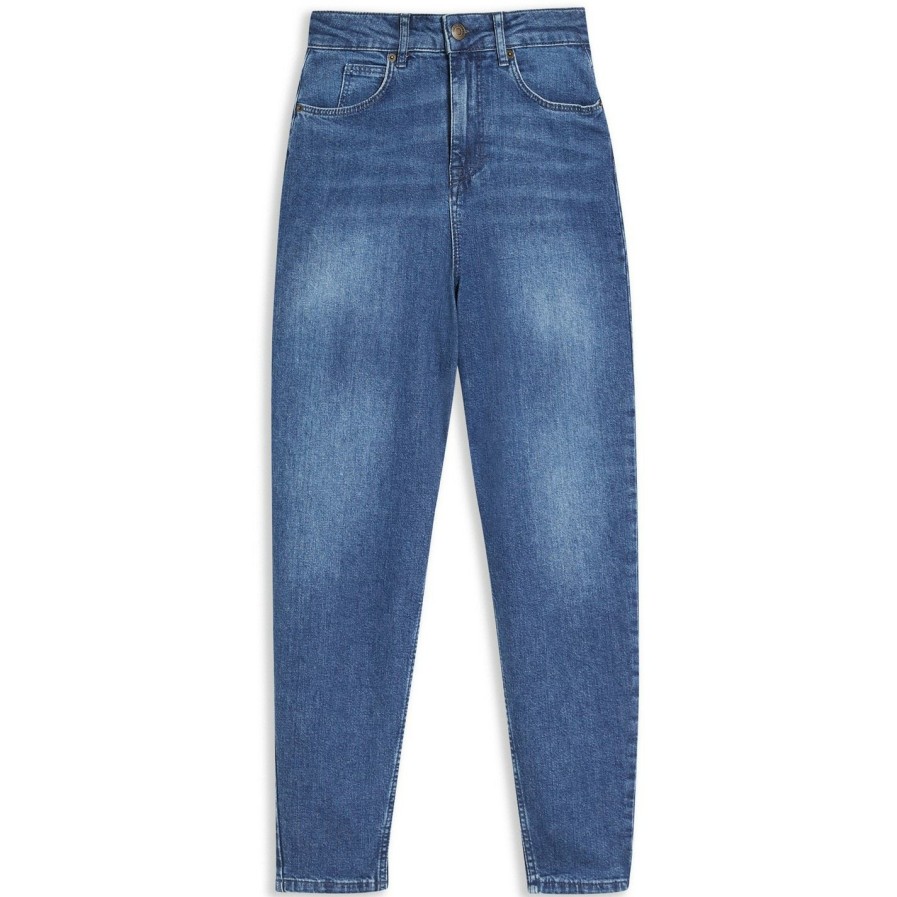 Women Ted Baker | Ted Baker Oliwia Barrel Leg Jeans For Jeans Colour Dark Blue