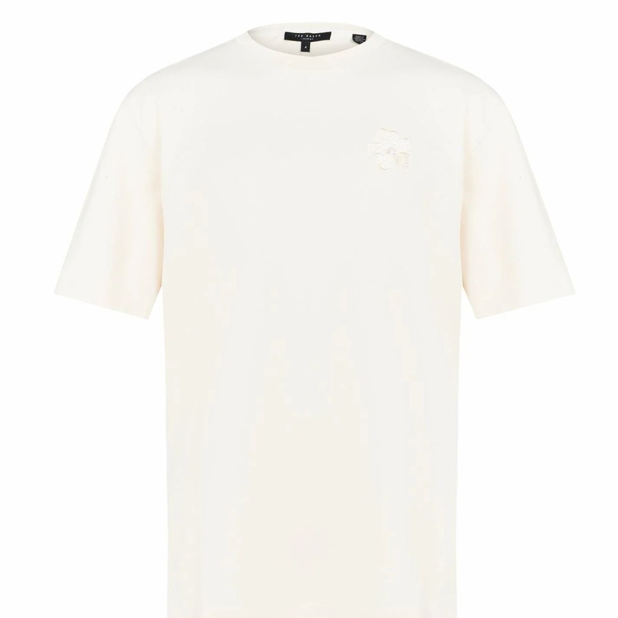 Men Ted Baker | Ted Baker Dalas O/S T Shirt For T-Shirts Colour Natural