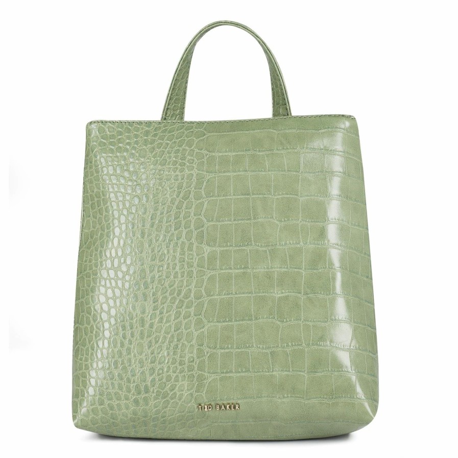 Bags & Luggage Ted Baker | Ted Baker Ted Belax Crocpu Bkp Ld00 For Handbags Colour Pl-Green