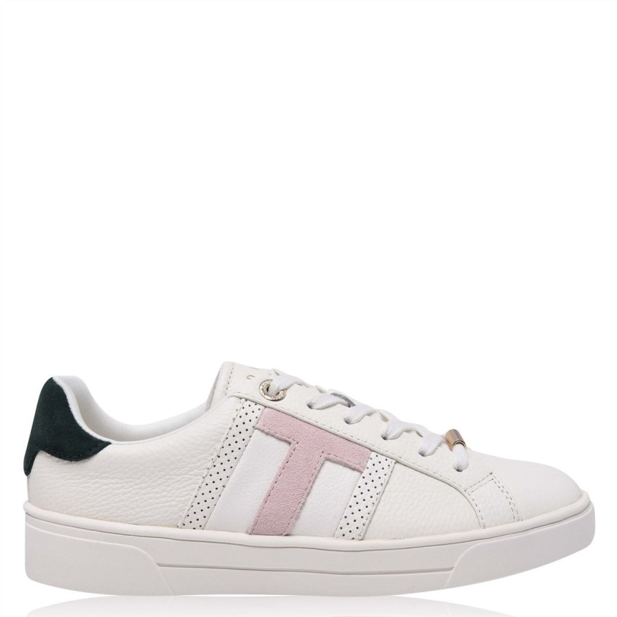 Shoes & Boots Ted Baker | Ted Baker Fted Baker Ottolo Trainer For Women'S Trainers Colour Ivory