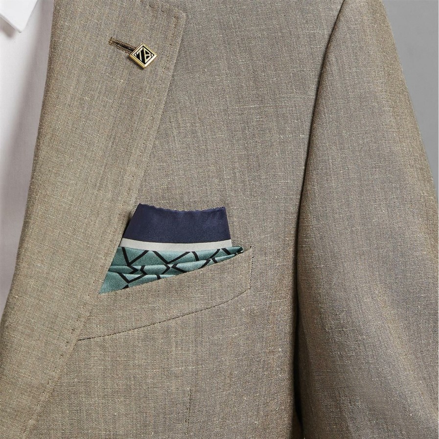 Accessories Ted Baker | Ted Baker Ted Baker Culver Pocket Square Mens For Handkerchiefs Colour Mid Green