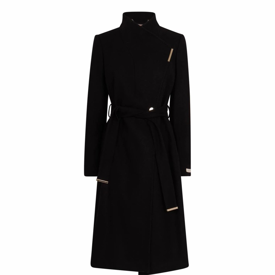 Women Ted Baker | Ted Baker Ted Baker Rose Wool Jacket For Coats & Jackets Colour Black