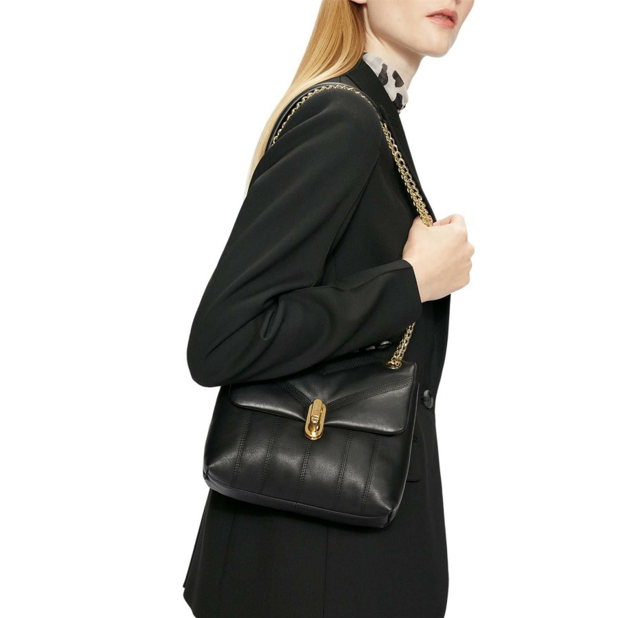 Bags & Luggage Ted Baker | Ted Baker Ayalina Lock Xsmall Xbody Bag For Handbags Colour Black