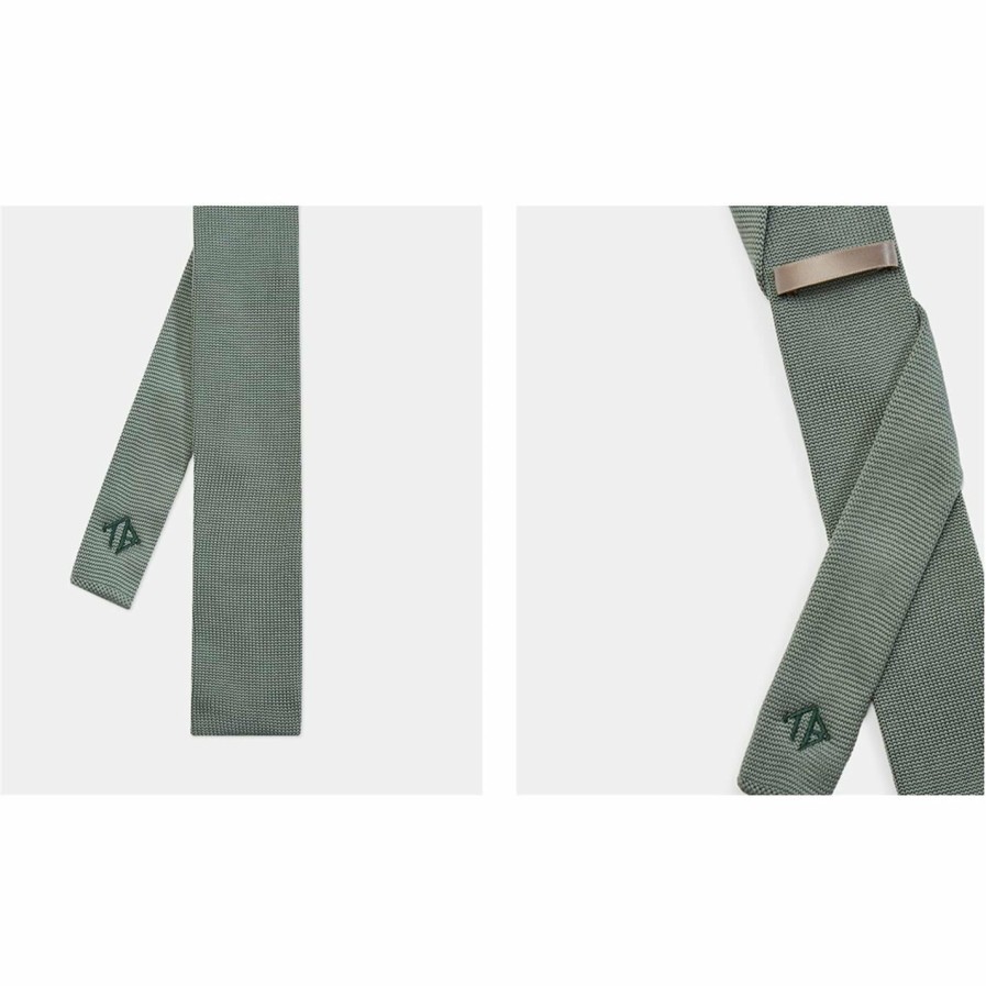 Accessories Ted Baker | Ted Baker Ted Baker Borrow Knitted Tie Mens For Ties Colour Mint