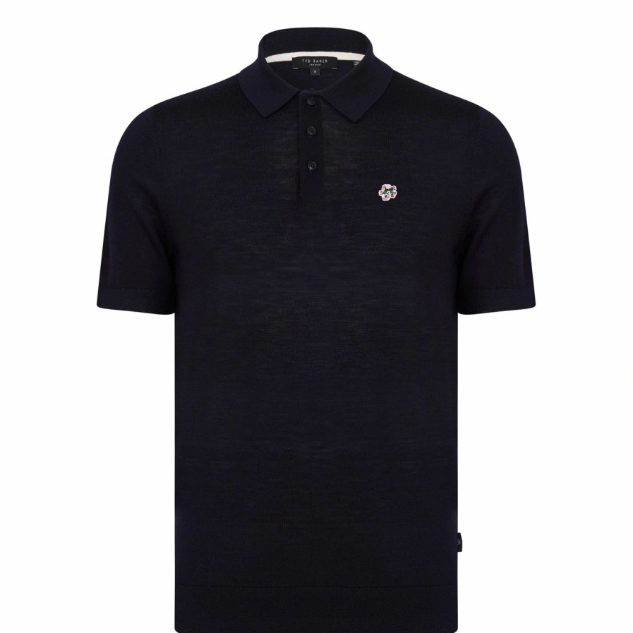 Men Ted Baker | Ted Baker Haworth Polo Shirt For Polo Shirts Colour Navy