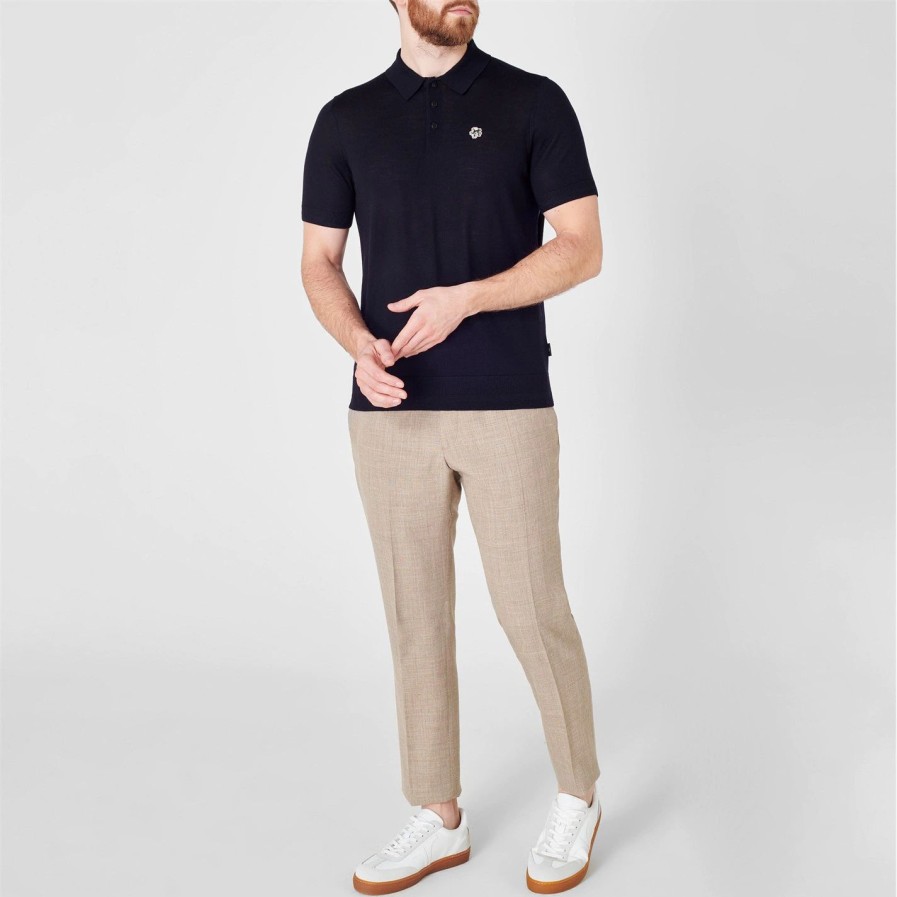 Men Ted Baker | Ted Baker Haworth Polo Shirt For Polo Shirts Colour Navy