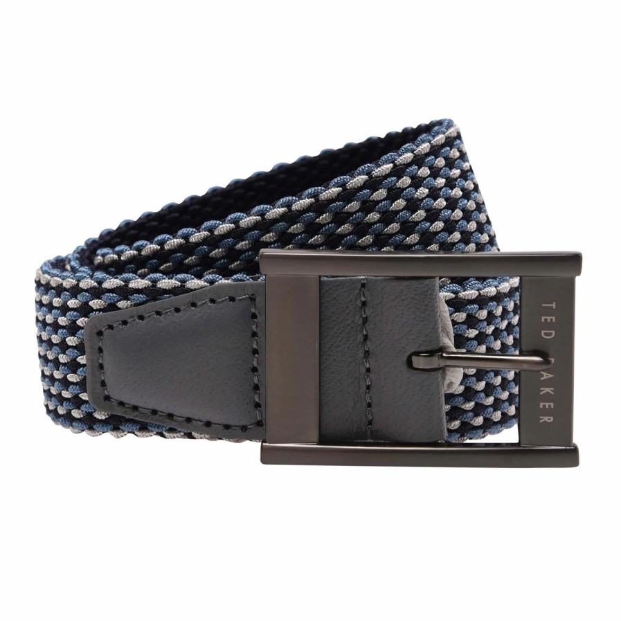 Accessories Ted Baker | Ted Baker Column Belt For Men'S Belts Colour Navy