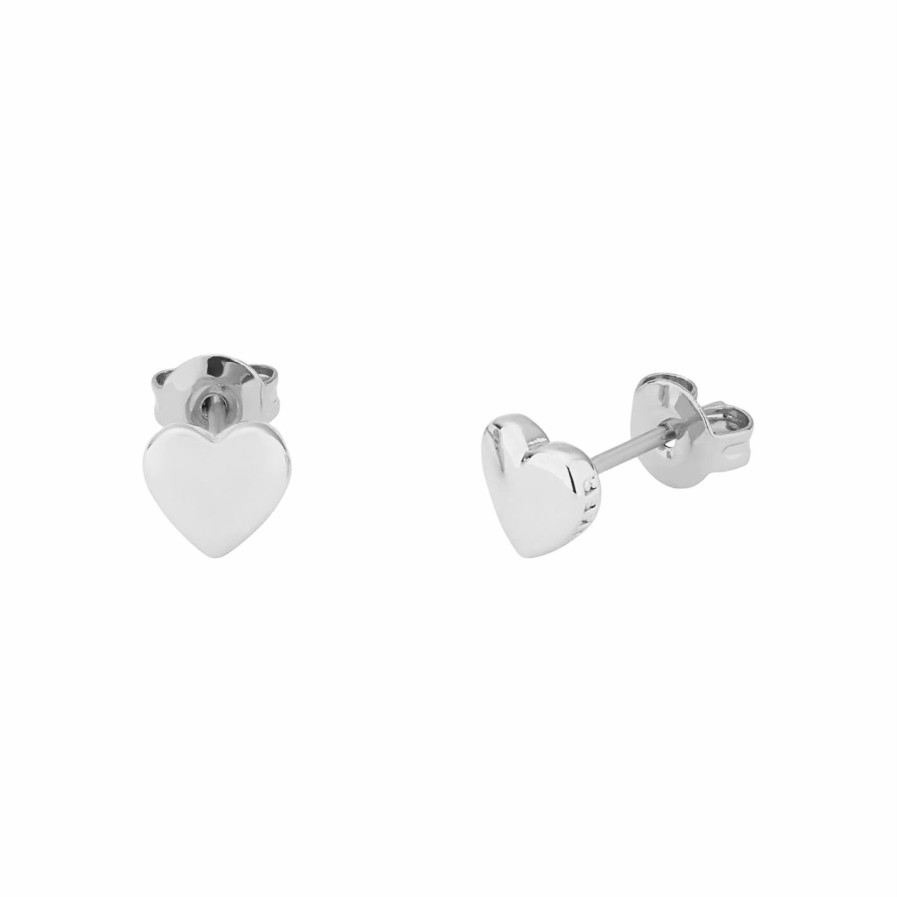 Accessories Ted Baker | Ted Baker Harly Sweetheart Stud Earrings For Earrings Colour Silver