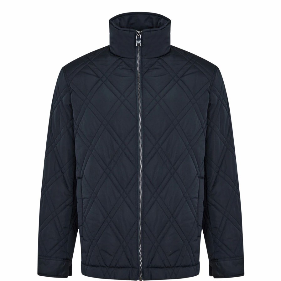 Women Ted Baker | Ted Baker Ted Baker Manby Quilted Jacket Mens For Coats & Jackets Colour Navy