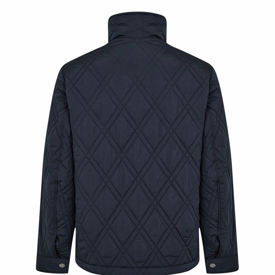 Women Ted Baker | Ted Baker Ted Baker Manby Quilted Jacket Mens For Coats & Jackets Colour Navy