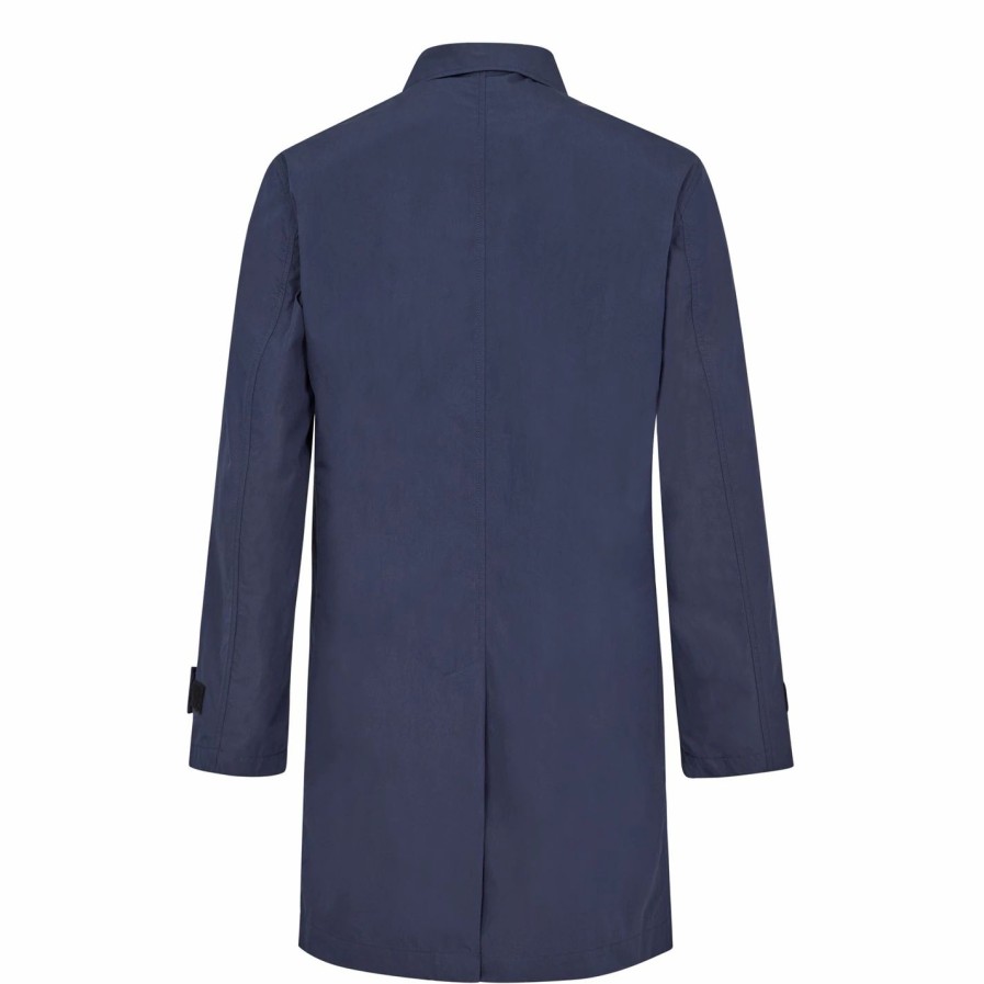 Women Ted Baker | Ted Baker Tigley Macintosh Coat For Coats & Jackets Colour Navy