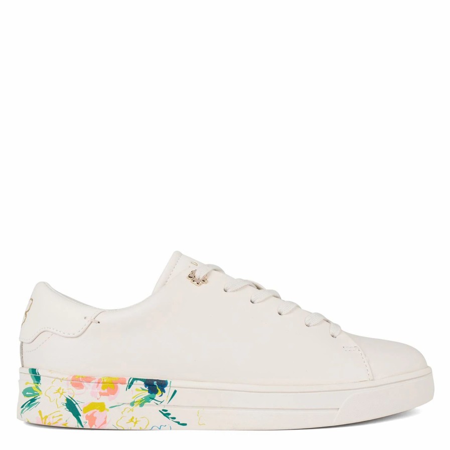 Shoes & Boots Ted Baker | Ted Baker Womens Timaya Low Top Trainers For Women'S Trainers Colour Ivory