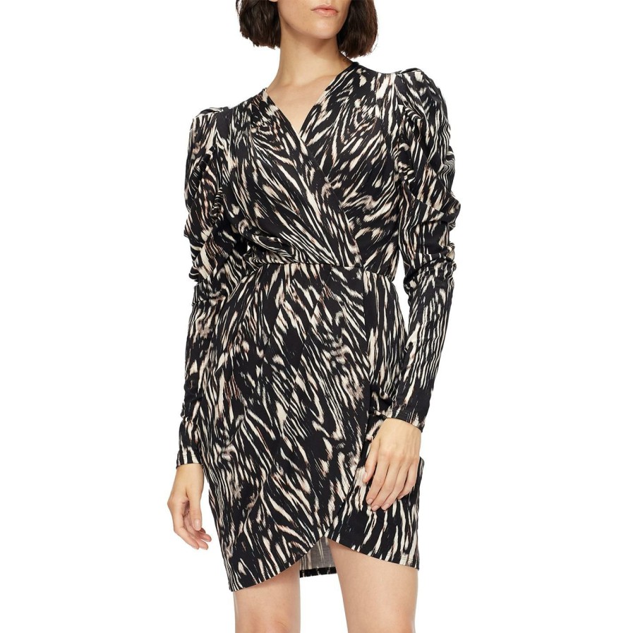 Women Ted Baker | Ted Baker Tilly Wrap Dress For Dresses Colour Black