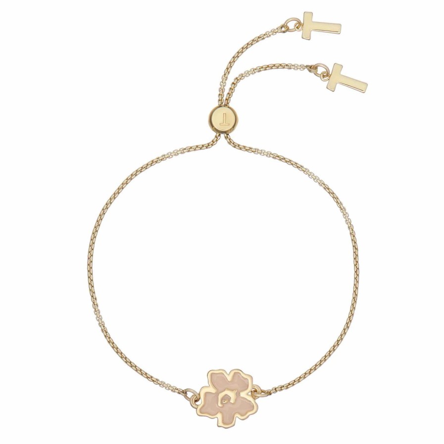 Accessories Ted Baker | Ted Baker Lilitai Lillifora Bracelet For Bracelets & Bangles Colour Gold/Pink