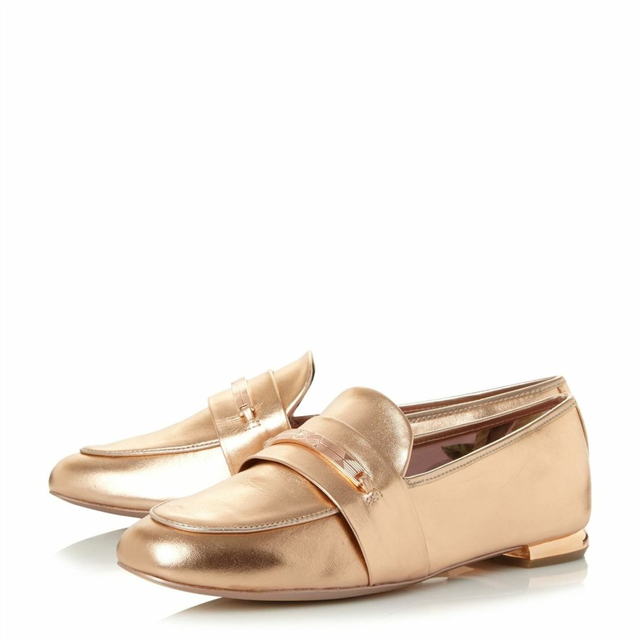 Shoes & Boots Ted Baker | Ted Baker Ted Eliena Ld13 For Women'S Trainers Colour Gold483