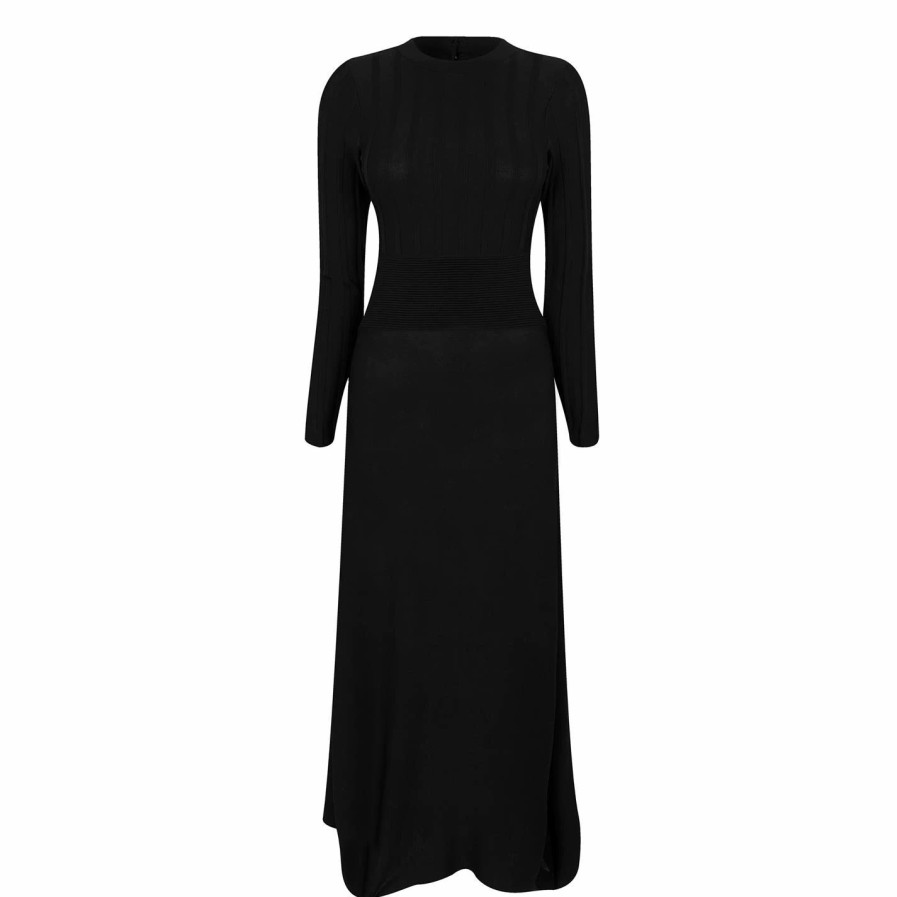 Women Ted Baker | Ted Baker Aimyy Open Back Dress For Dresses Colour Black